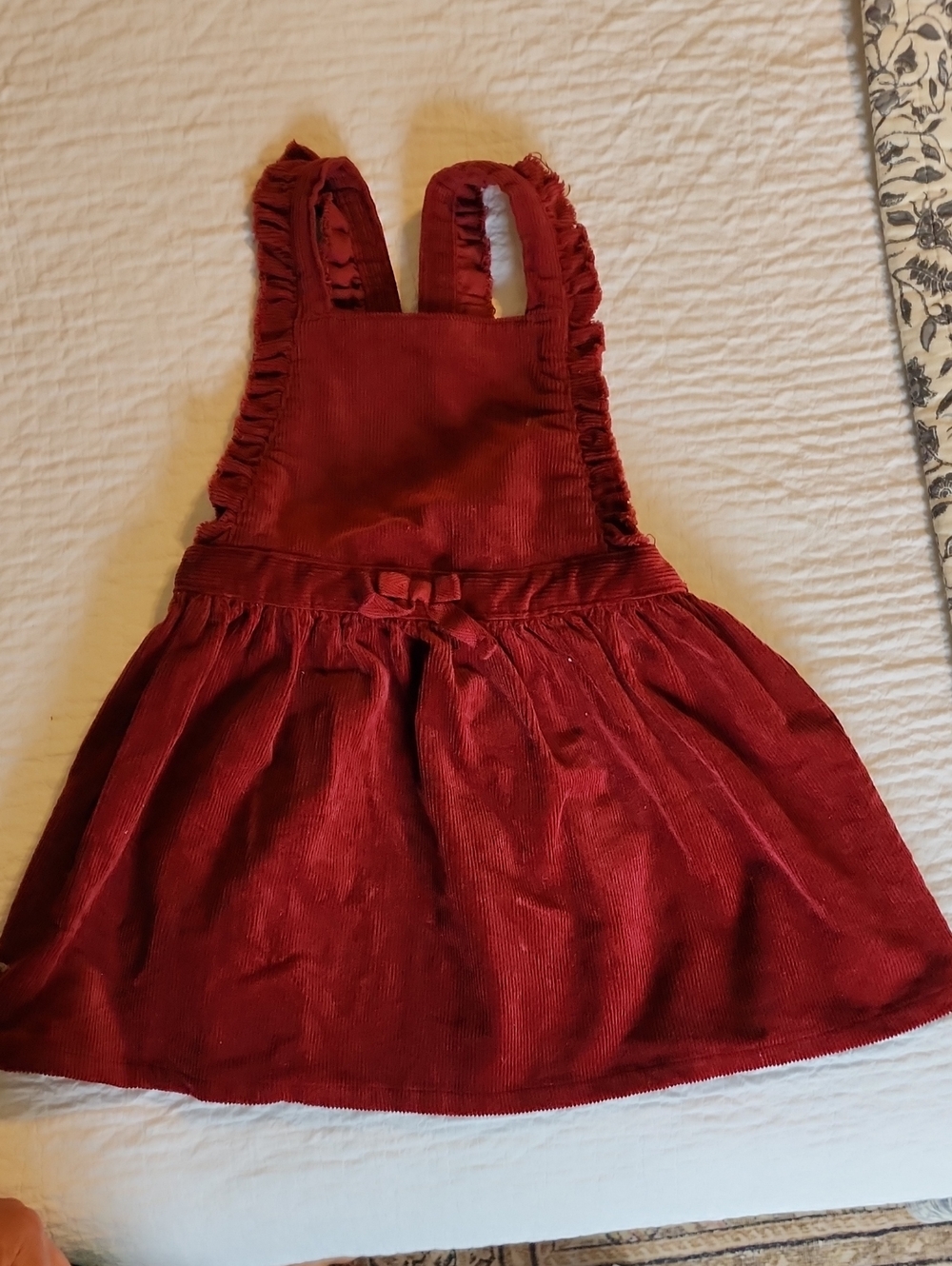 Cat & Jack Burgundy Corduroy Pinafore Skirt